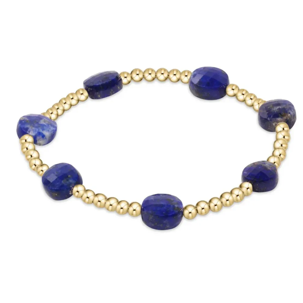 Extends - Admire Gold 3mm Bead Bracelet - Gemstones