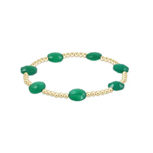 Extends - Admire Gold 3mm Bead Bracelet - Gemstones