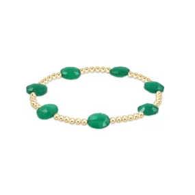 Extends - Admire Gold 3mm Bead Bracelet - Gemstones