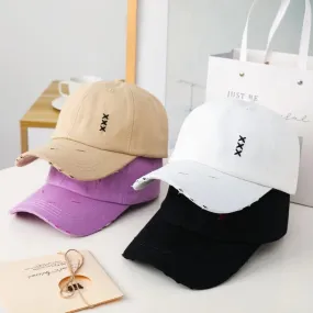 Fashion Unisex Baseball Cap Kpop Style XXX Embroidery Cap For Men Women High Quality Outdoor Couples Streetwear Sports Hat