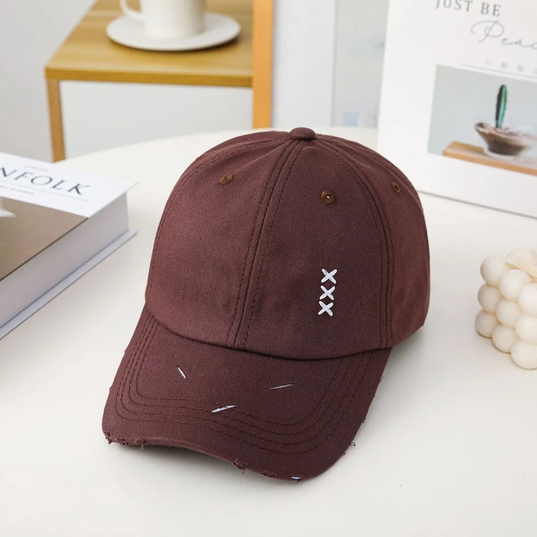 Fashion Unisex Baseball Cap Kpop Style XXX Embroidery Cap For Men Women High Quality Outdoor Couples Streetwear Sports Hat