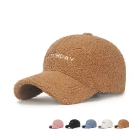Fashion Wool Thicken Warm Women Men Baseball Cap Autumn Winter Lady Male Casquette Cap Hat For Men Women