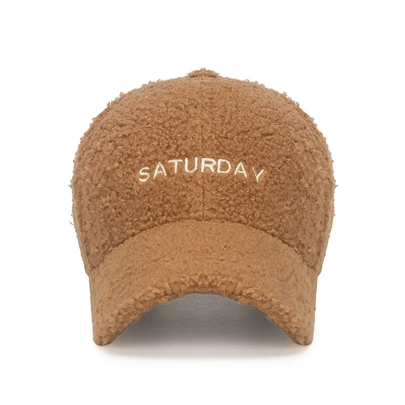 Fashion Wool Thicken Warm Women Men Baseball Cap Autumn Winter Lady Male Casquette Cap Hat For Men Women