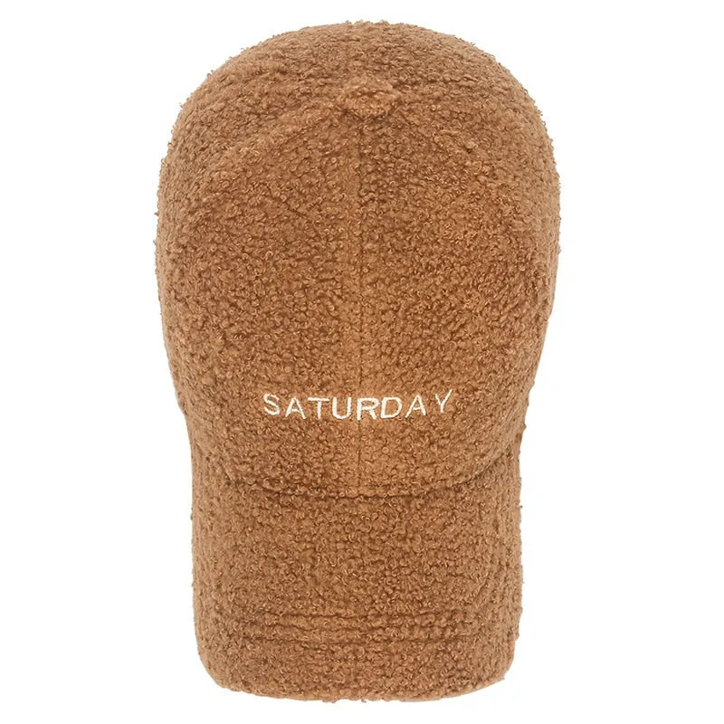Fashion Wool Thicken Warm Women Men Baseball Cap Autumn Winter Lady Male Casquette Cap Hat For Men Women