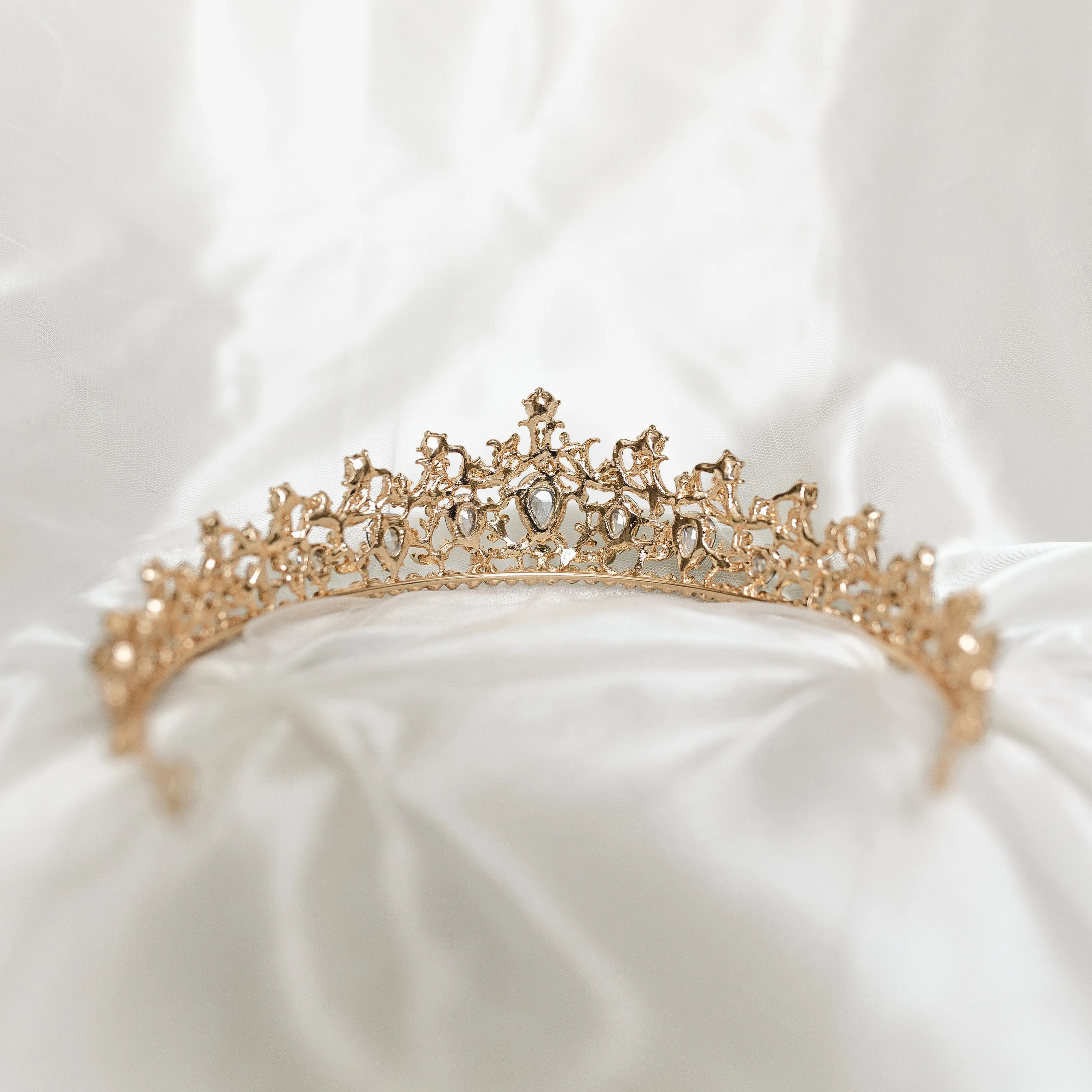 Finley's Tiara in Green & Gold