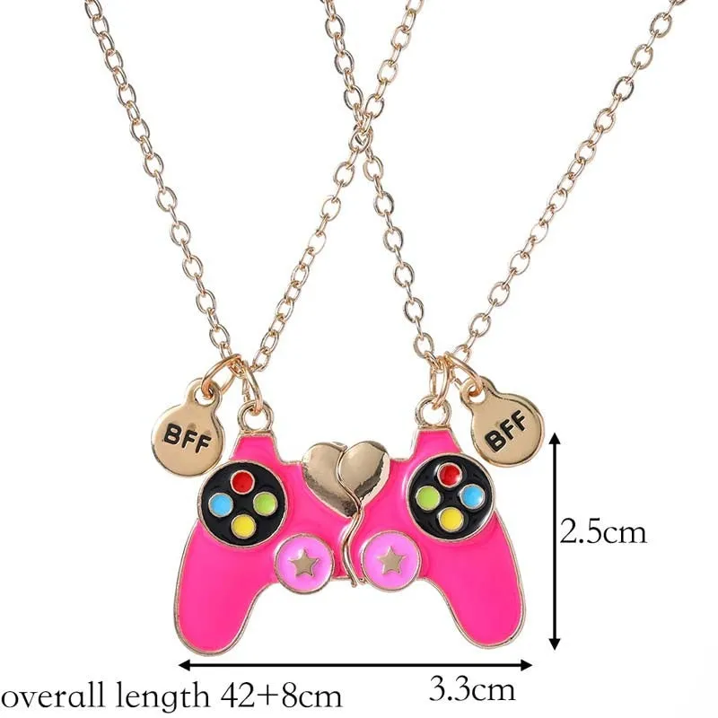 Gamer Remote BFF Necklaces 2 in 1