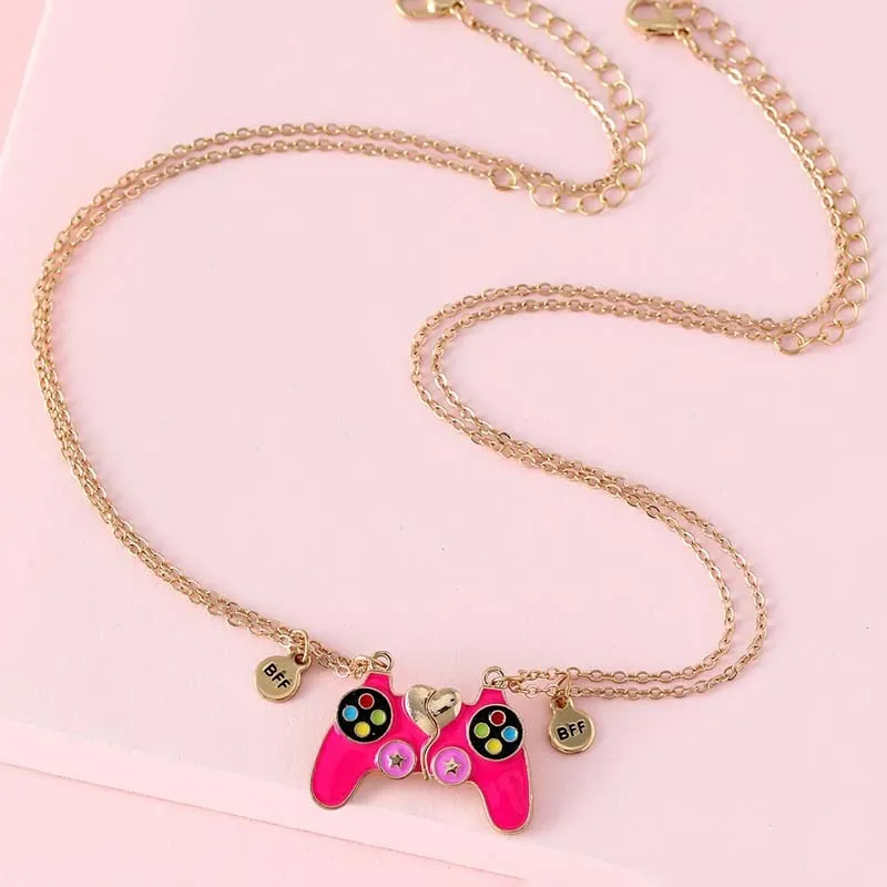 Gamer Remote BFF Necklaces 2 in 1