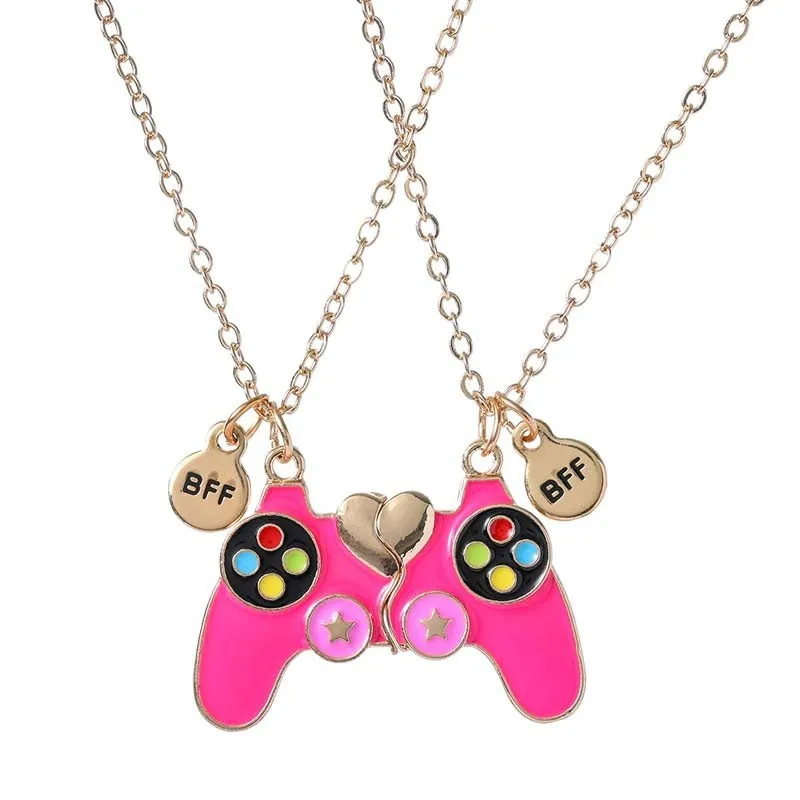 Gamer Remote BFF Necklaces 2 in 1