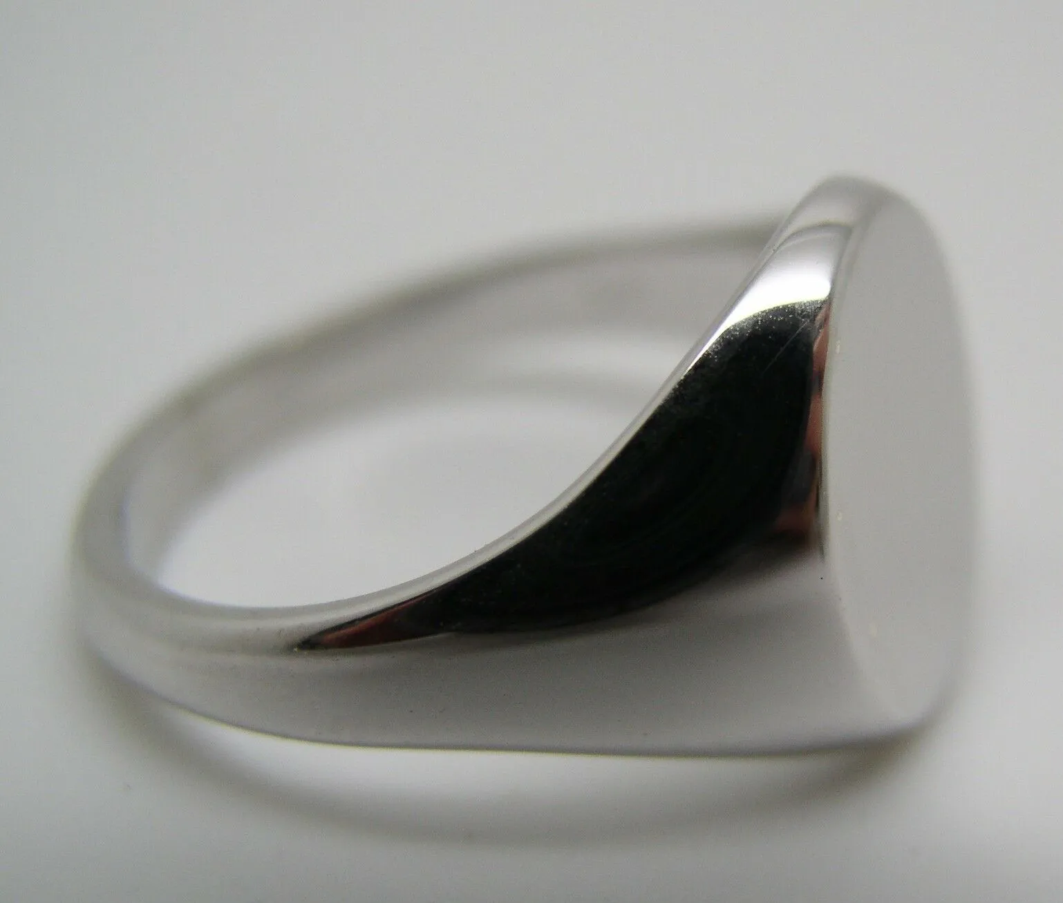 Genuine Size M Sterling Silver 925 Solid Heavy Signet Ring