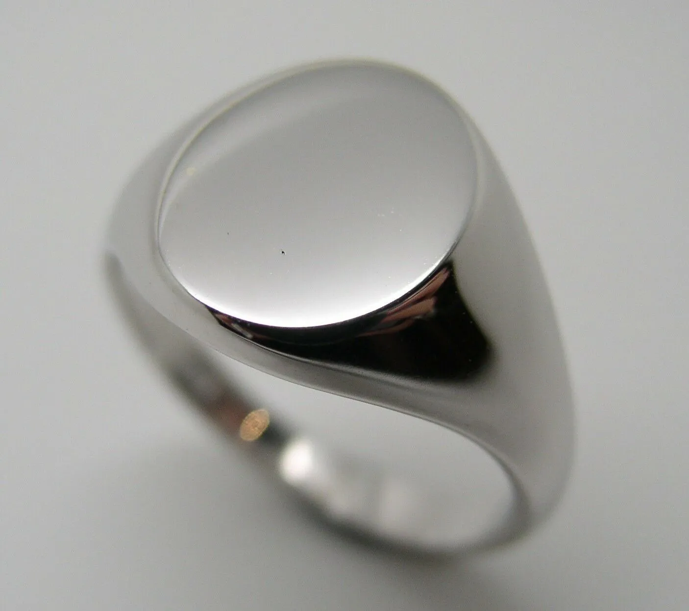 Genuine Size M Sterling Silver 925 Solid Heavy Signet Ring