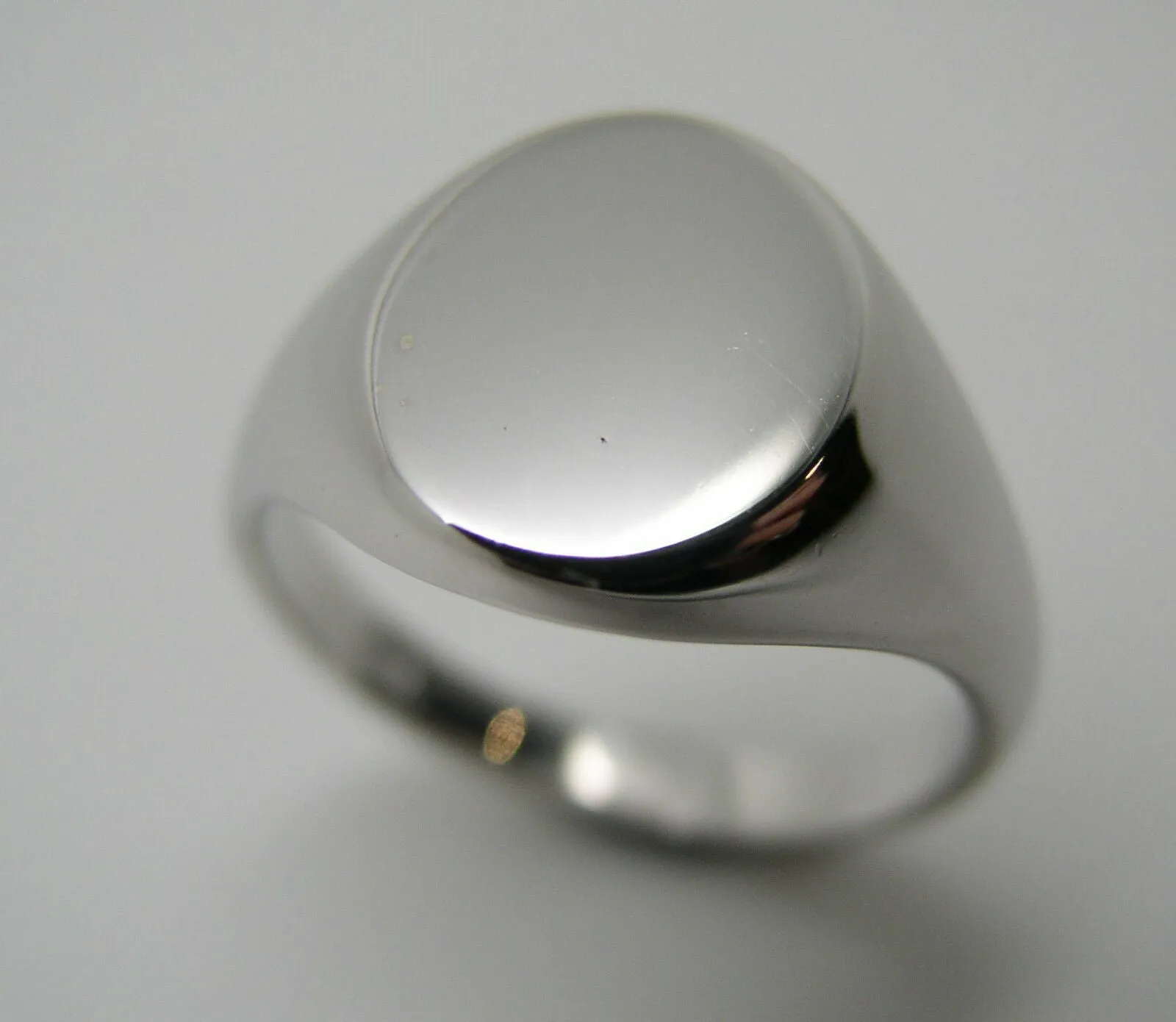 Genuine Size M Sterling Silver 925 Solid Heavy Signet Ring