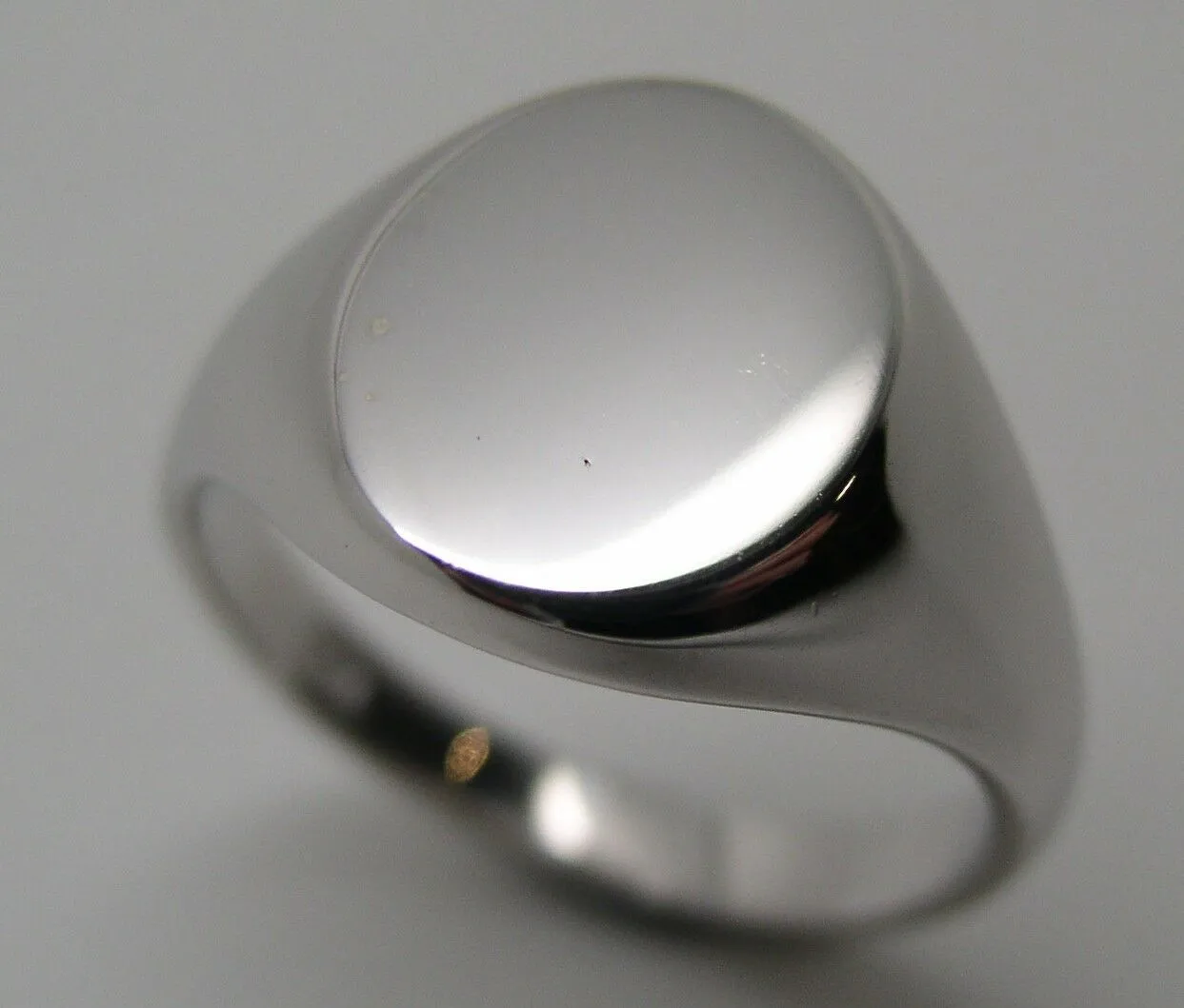 Genuine Size M Sterling Silver 925 Solid Heavy Signet Ring