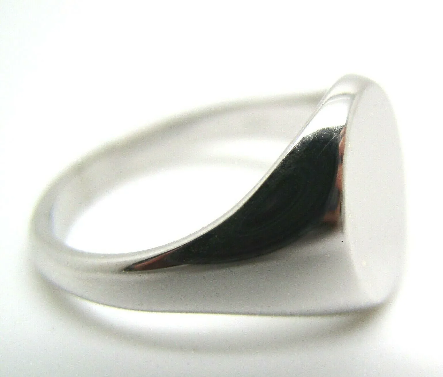 Genuine Size M Sterling Silver 925 Solid Heavy Signet Ring