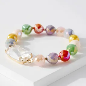 Glass Stone Beaded Bracelet