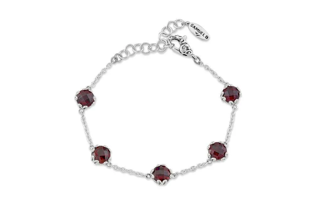 Glow Bracelet- Garnet
