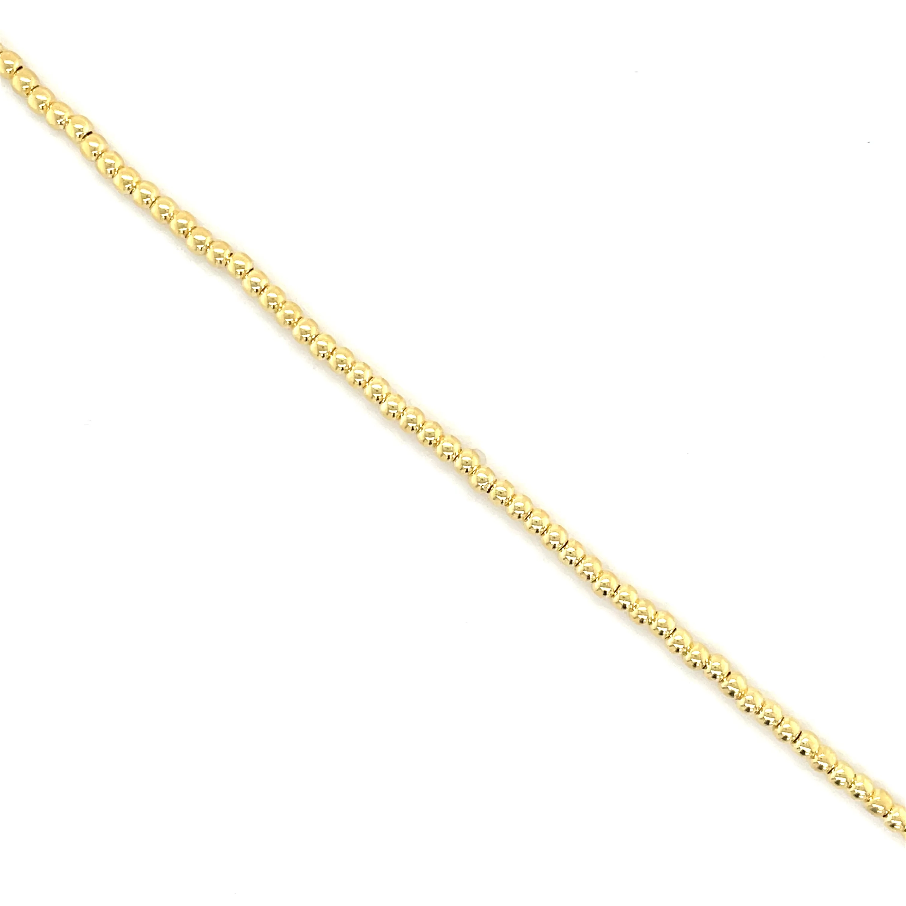 Golden Small Round Beaded Bracelet