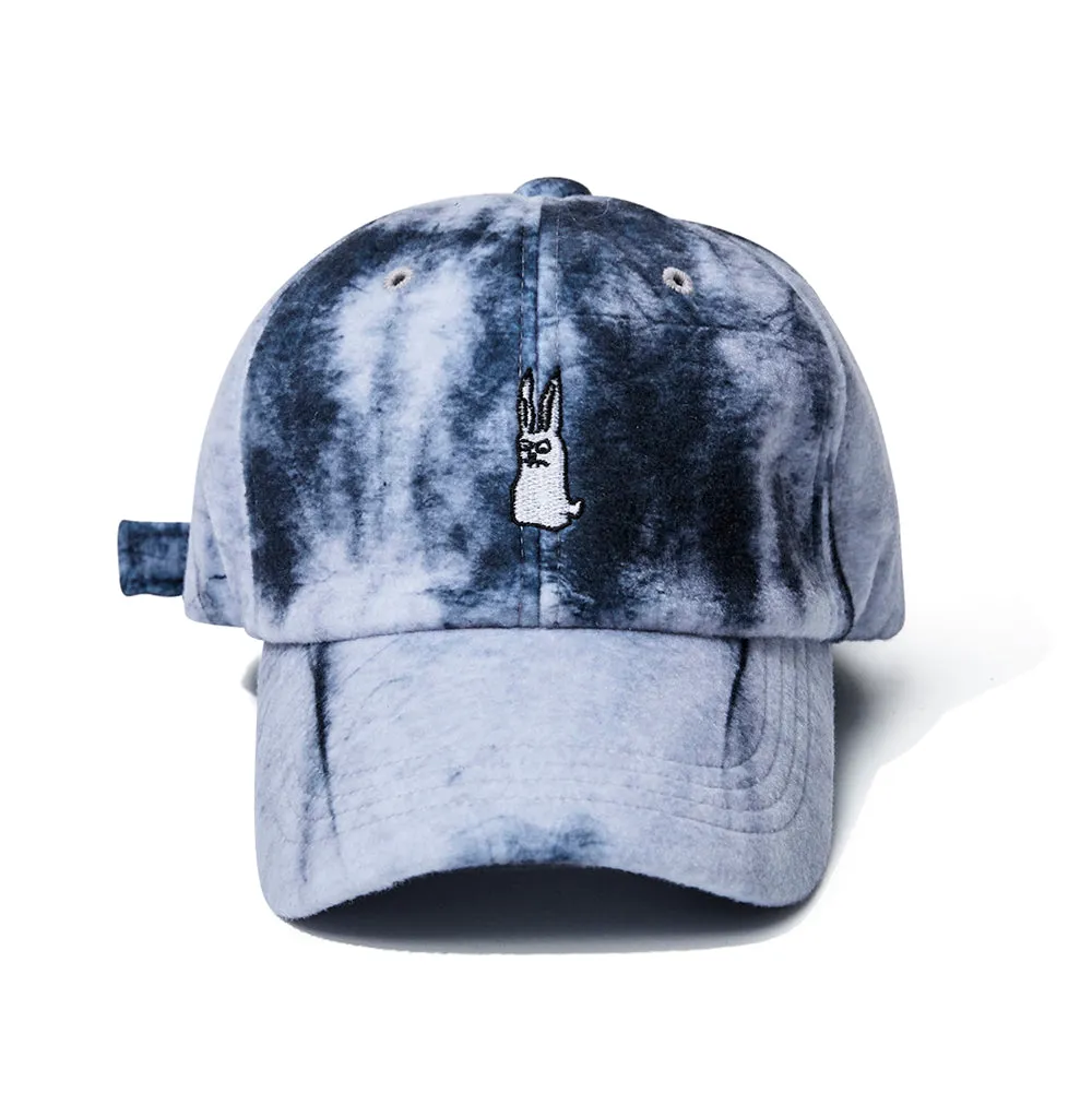 GR TIE DYE FLEECE CAP BLACK