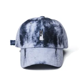 GR TIE DYE FLEECE CAP BLACK