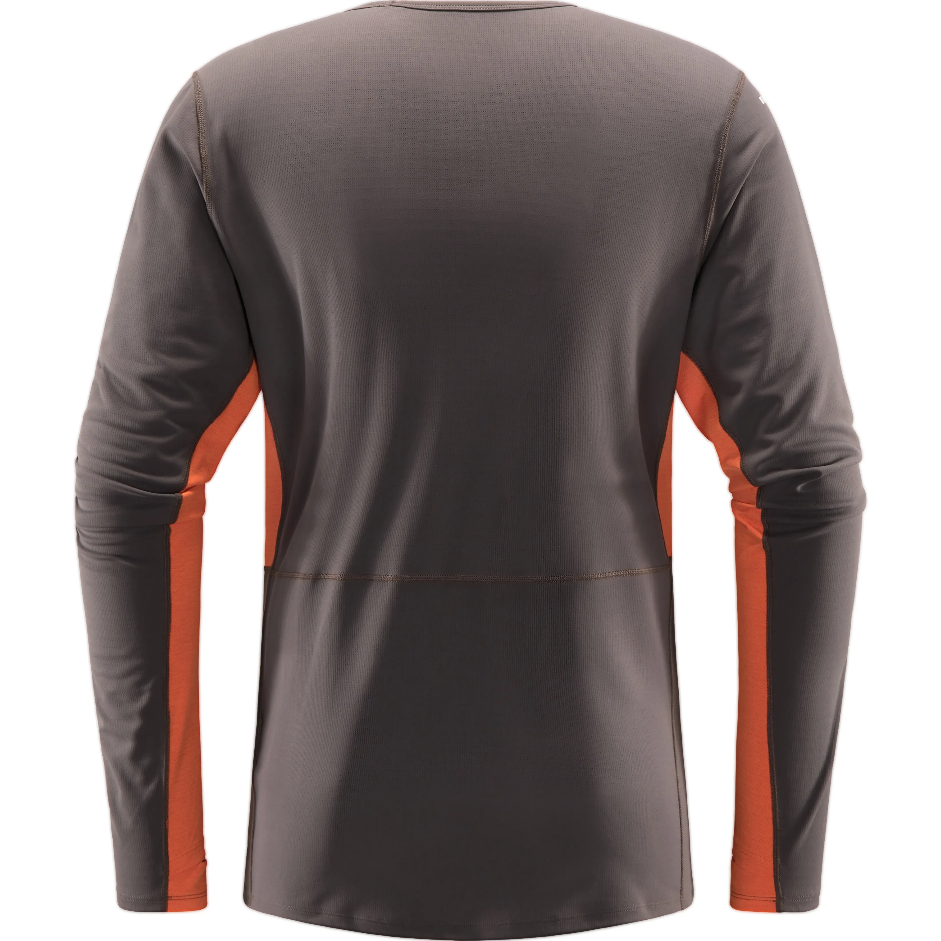 Haglöfs L.I.M Crown LS Tee Men Magnetite/Flame Orange | Buy Haglöfs L.I.M Crown LS Tee Men Magnetite/Flame Orange here | Outnorth
