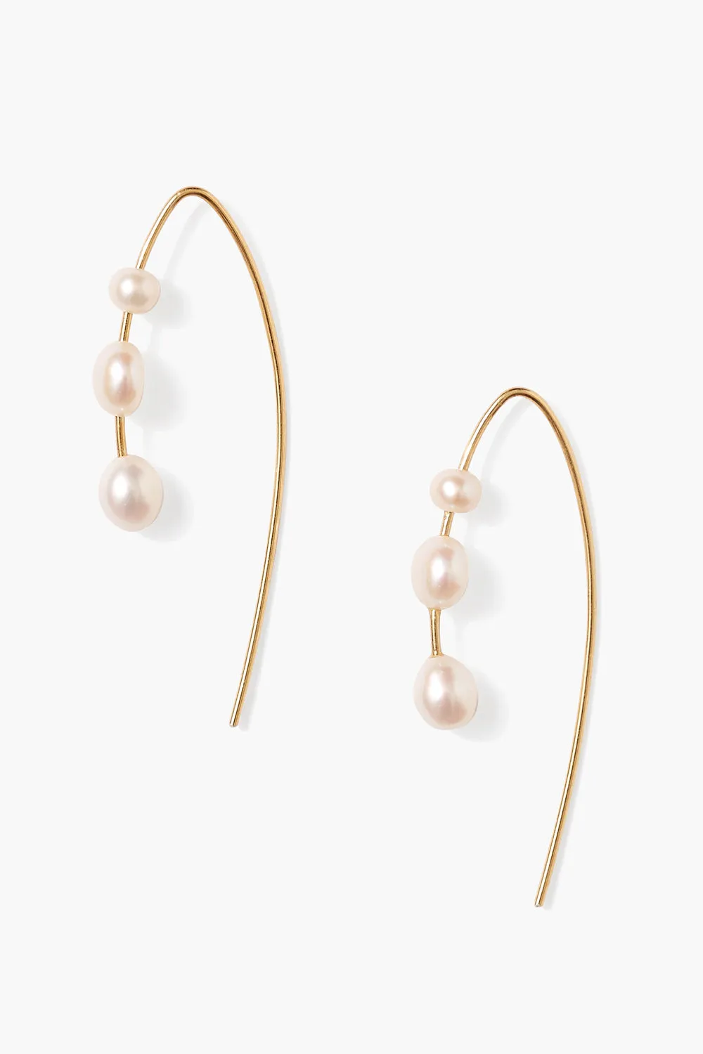 Hanalei Pearl Earrings Gold
