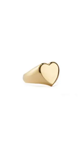 Heart On Signet Ring