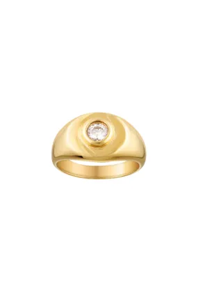 Heritage Signet Pinky Ring Clear