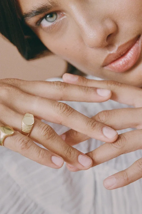 Heritage Signet Pinky Ring Clear