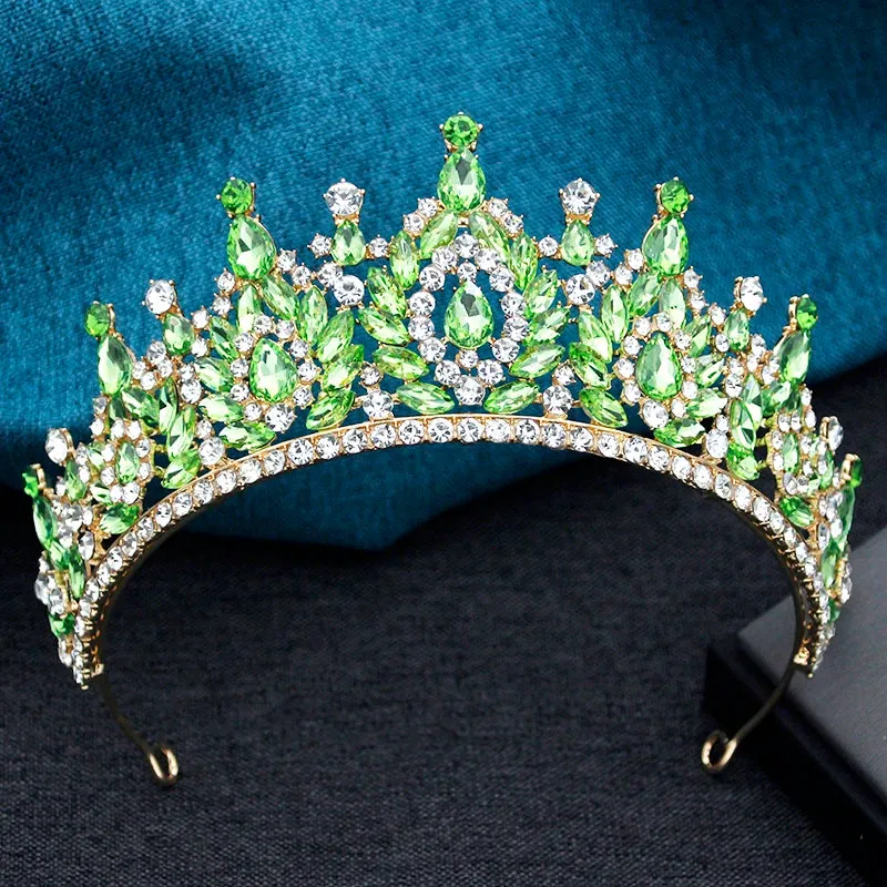 High Point Crystal Party Prom Birthday Tiaras Crowns Hair Jewelry Accessories