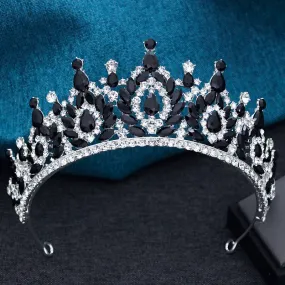 High Point Crystal Party Prom Birthday Tiaras Crowns Hair Jewelry Accessories