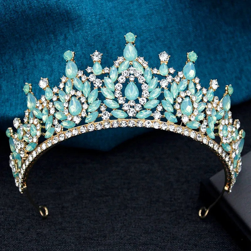 High Point Crystal Party Prom Birthday Tiaras Crowns Hair Jewelry Accessories