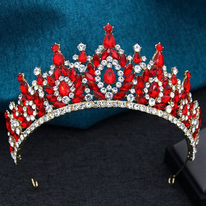 High Point Crystal Party Prom Birthday Tiaras Crowns Hair Jewelry Accessories