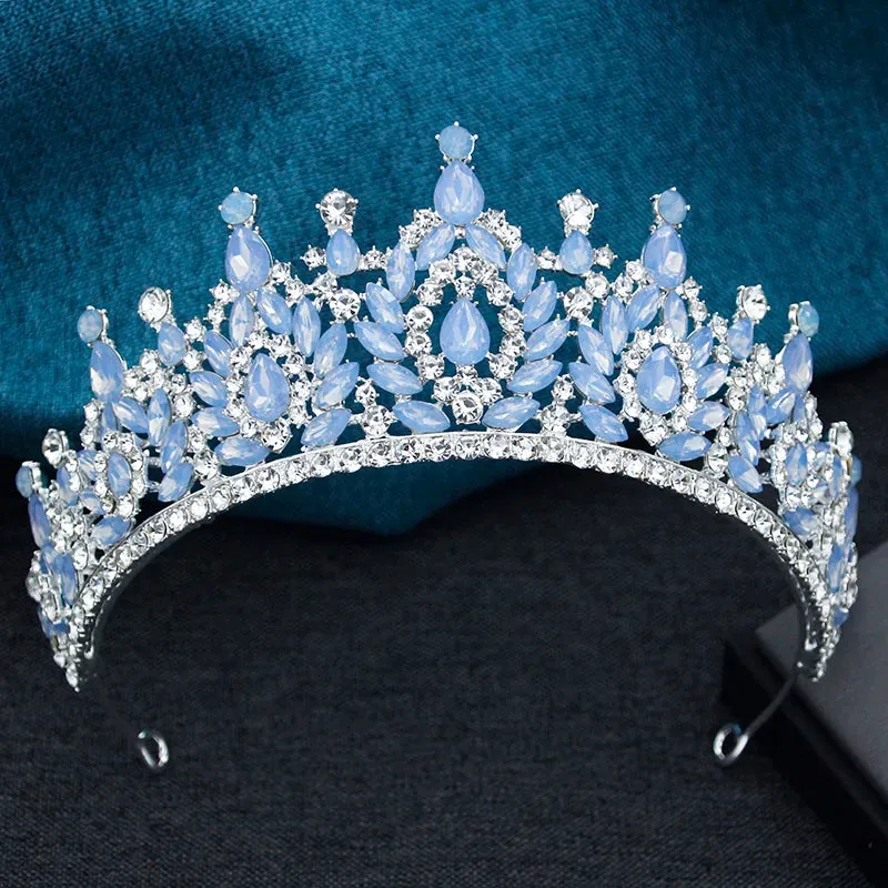 High Point Crystal Party Prom Birthday Tiaras Crowns Hair Jewelry Accessories