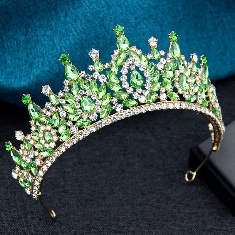 High Point Crystal Party Prom Birthday Tiaras Crowns Hair Jewelry Accessories