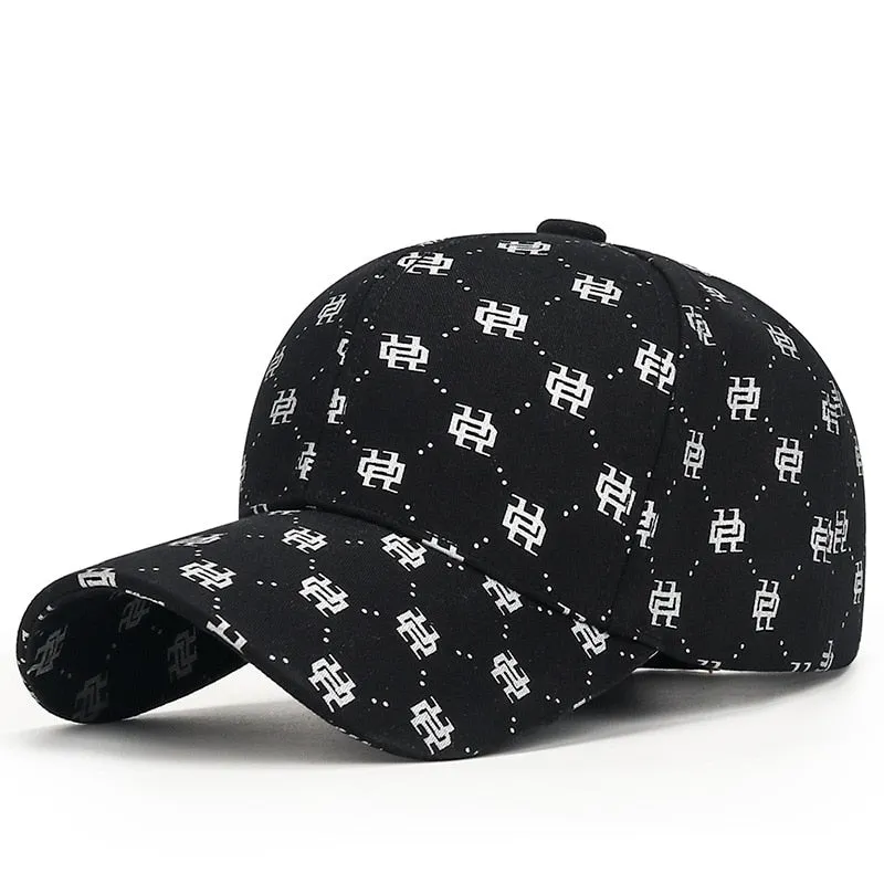 High Quality Women Men's Baseball Cap Hip Hop Hats Pattern Print Snapback Hat All Seasons Cotton Dad Caps Golf Cap