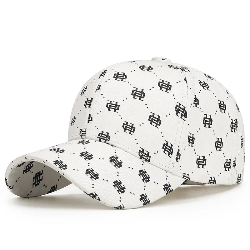 High Quality Women Men's Baseball Cap Hip Hop Hats Pattern Print Snapback Hat All Seasons Cotton Dad Caps Golf Cap