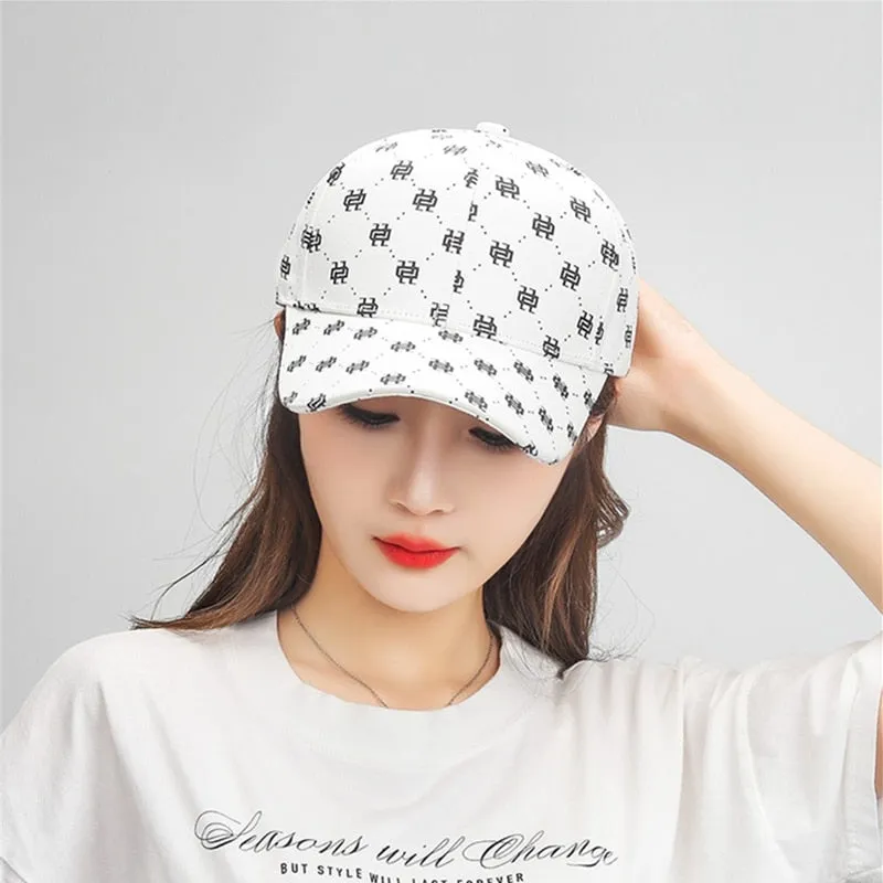 High Quality Women Men's Baseball Cap Hip Hop Hats Pattern Print Snapback Hat All Seasons Cotton Dad Caps Golf Cap