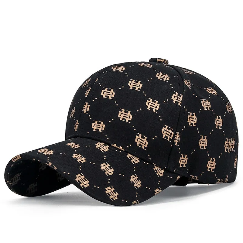High Quality Women Men's Baseball Cap Hip Hop Hats Pattern Print Snapback Hat All Seasons Cotton Dad Caps Golf Cap