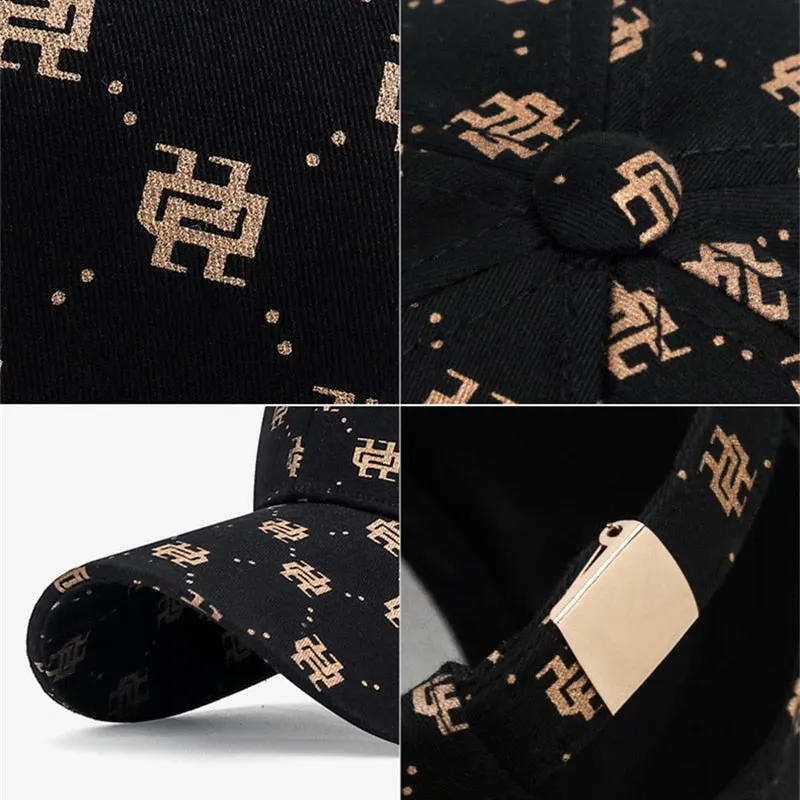 High Quality Women Men's Baseball Cap Hip Hop Hats Pattern Print Snapback Hat All Seasons Cotton Dad Caps Golf Cap