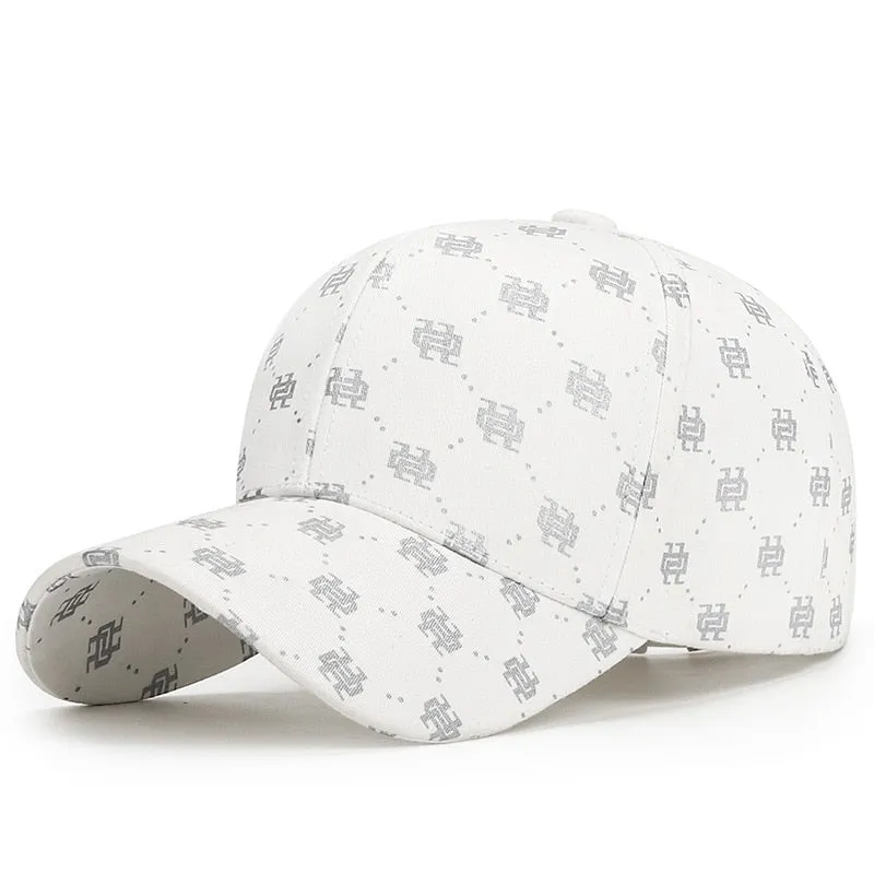 High Quality Women Men's Baseball Cap Hip Hop Hats Pattern Print Snapback Hat All Seasons Cotton Dad Caps Golf Cap