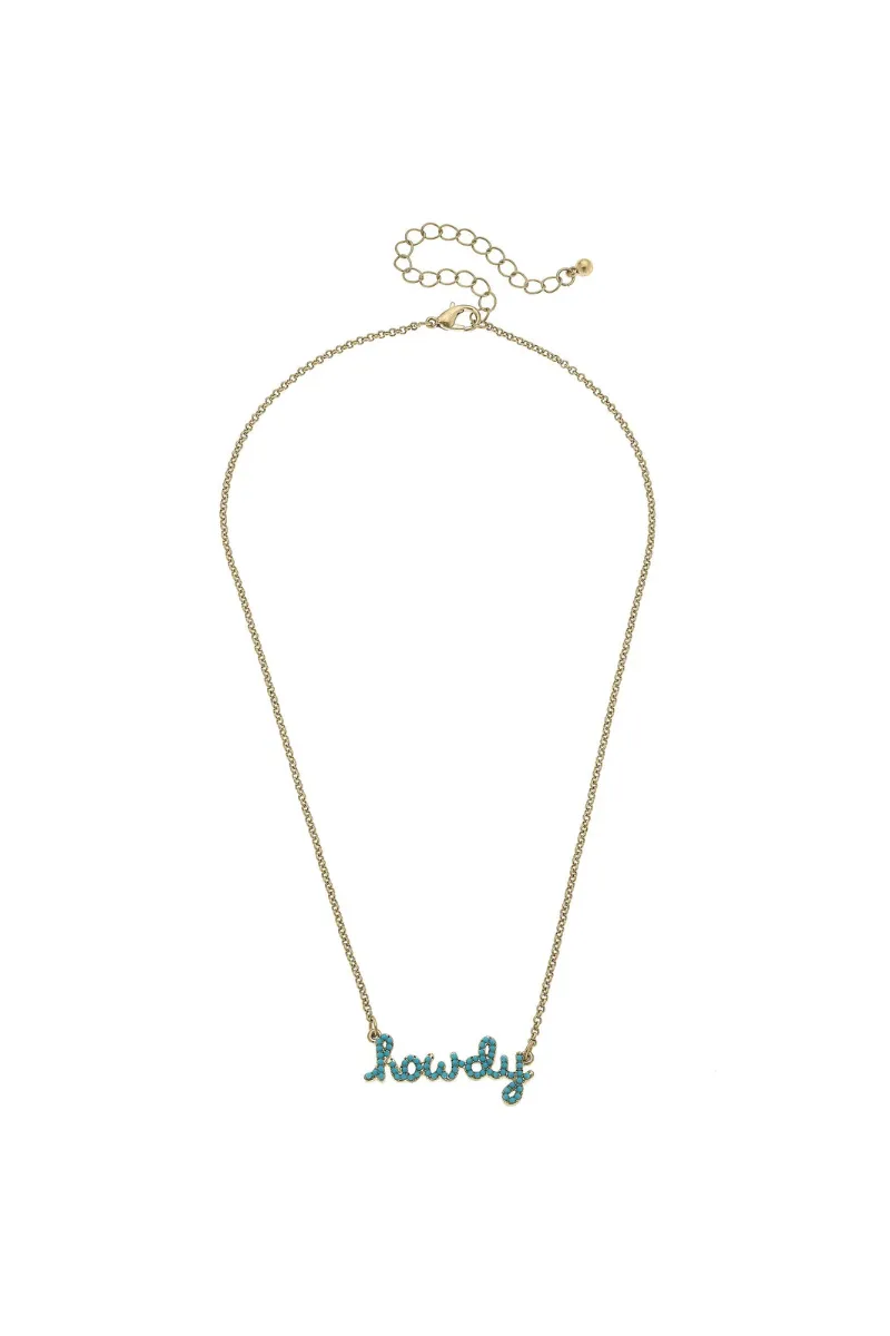 Howdy Turquoise Studded Necklace