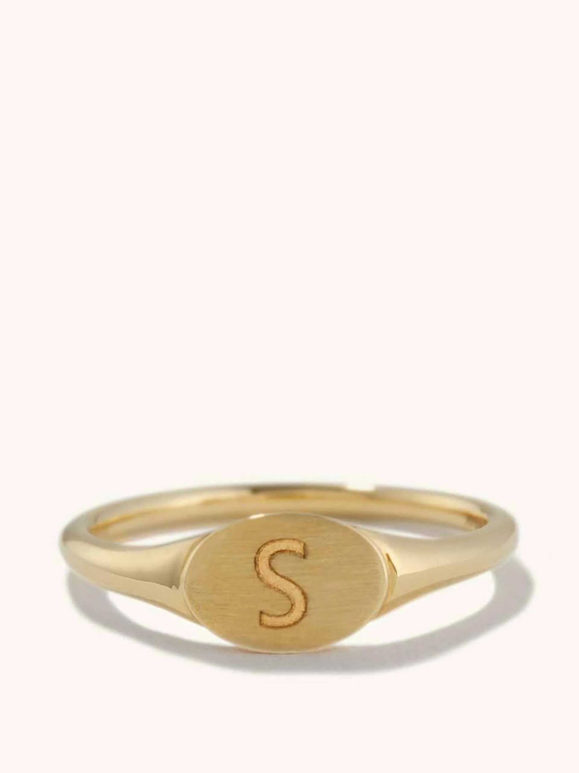Initial signet ring