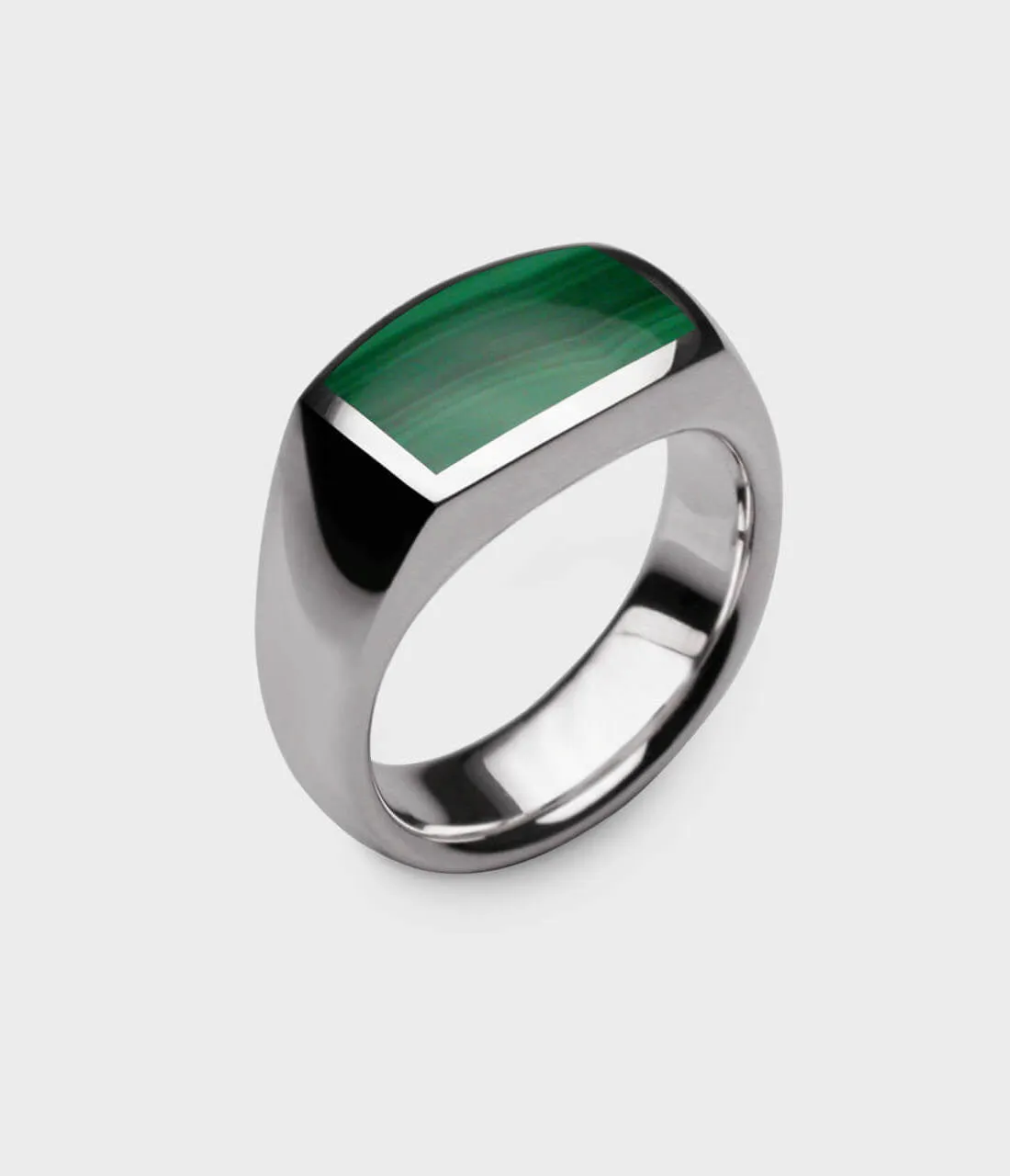 Inlaid Oxford Signet Ring