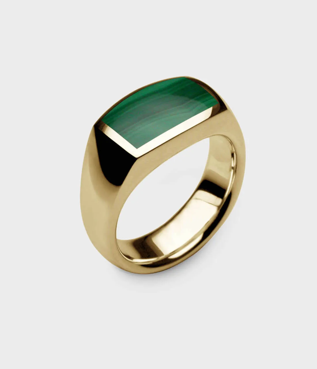 Inlaid Oxford Signet Ring