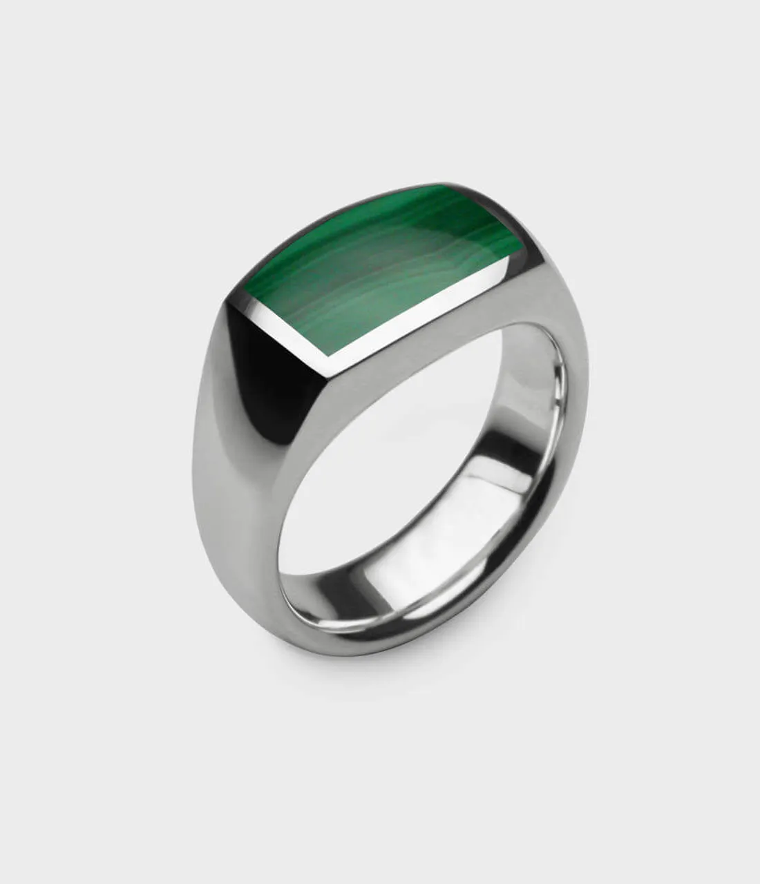 Inlaid Oxford Signet Ring