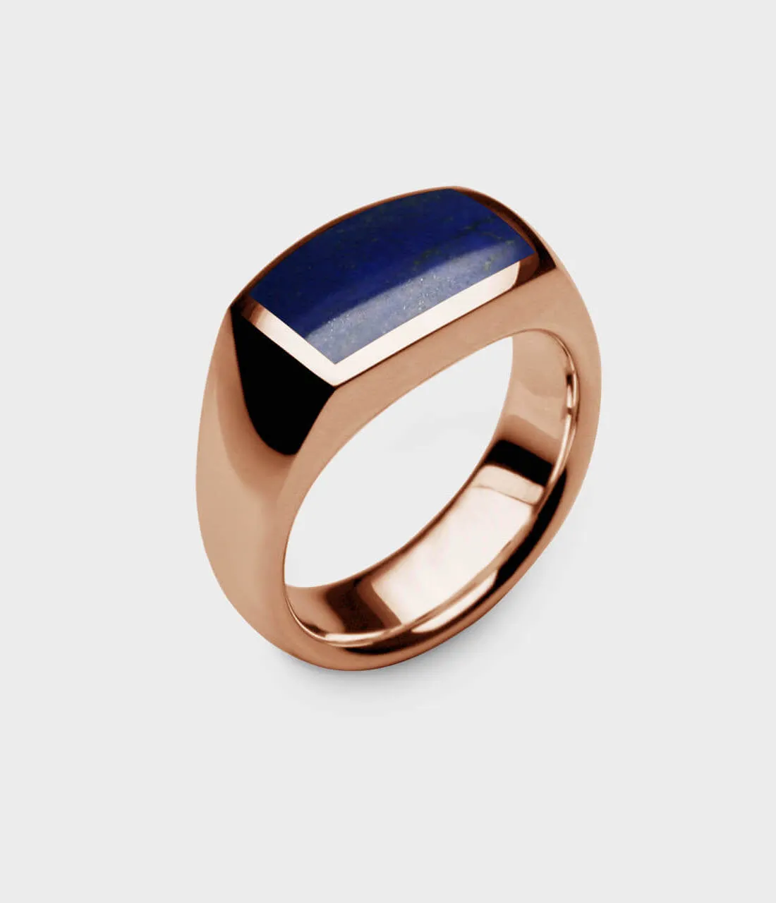 Inlaid Oxford Signet Ring
