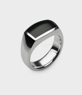 Inlaid Oxford Signet Ring