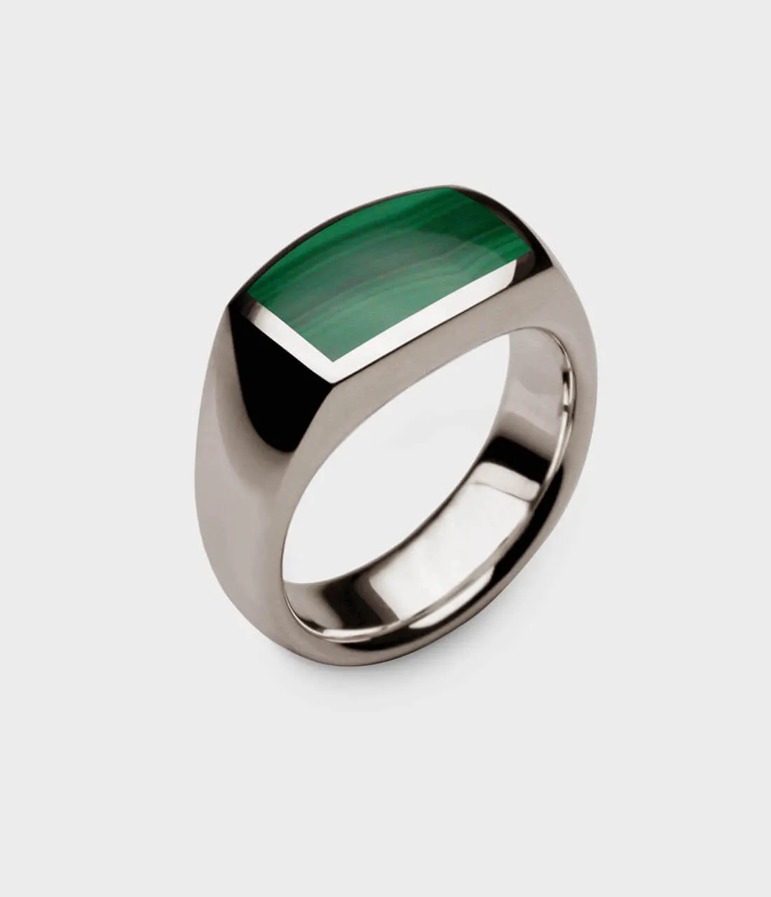 Inlaid Oxford Signet Ring