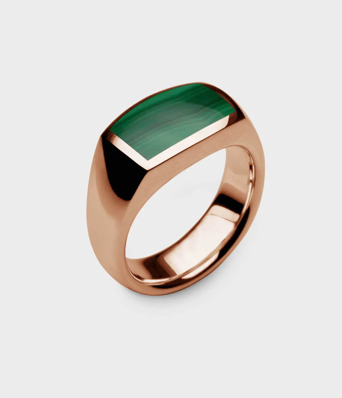 Inlaid Oxford Signet Ring