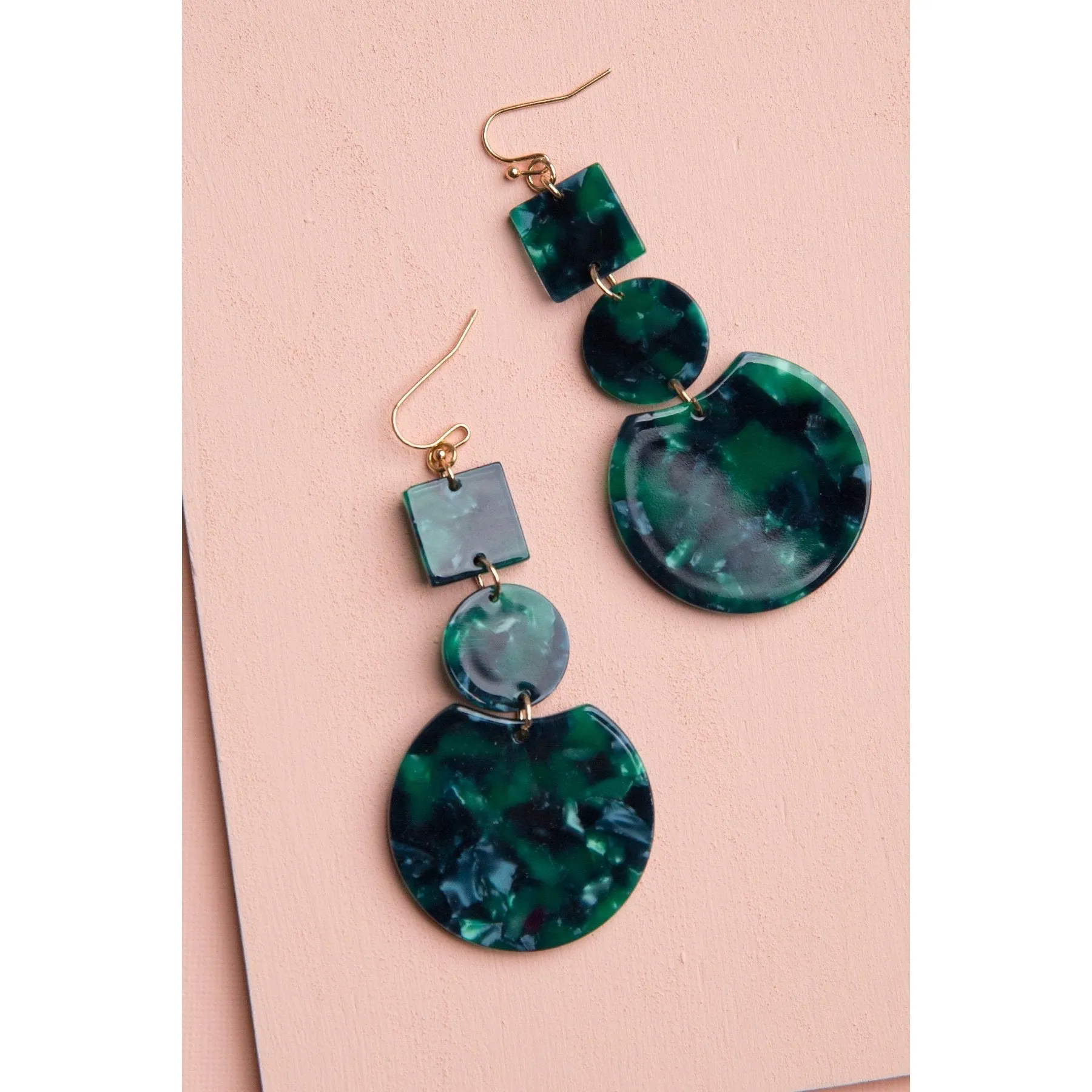 Ivy Resin Dangle Earrings