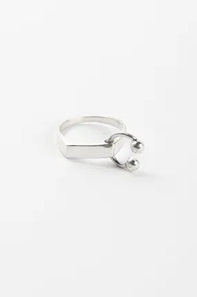 Kick In The Eye 'Zero' Ring With Horseshoe Piercing